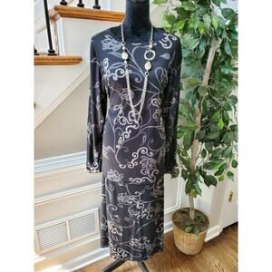 Requirements Women's Black Polyester Long Sleeve Top & Skirt 2 Piece Suit Size L